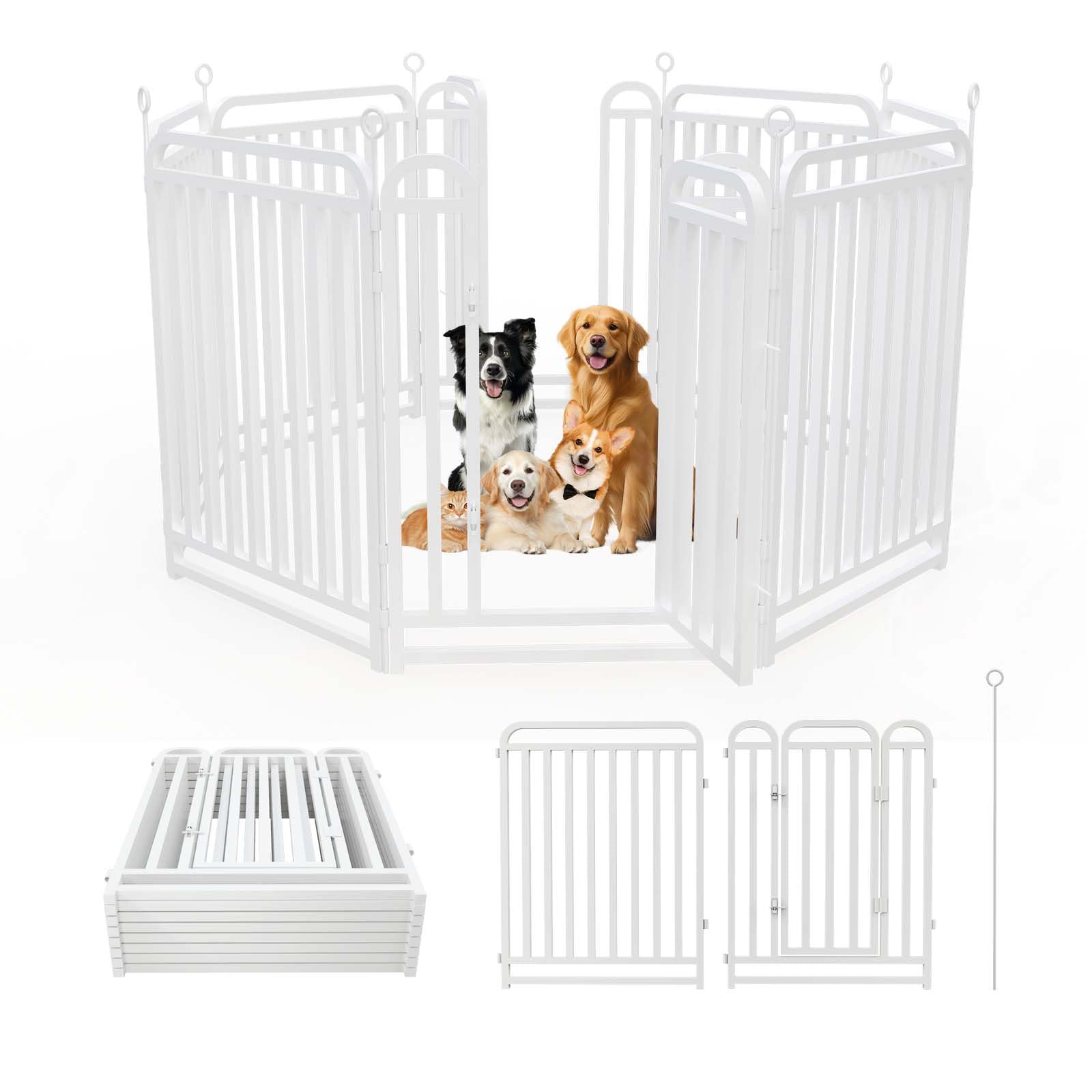 ZPUJIU ペットサークル ペットフェンス 犬 サークルケージ 10枚 Amazon